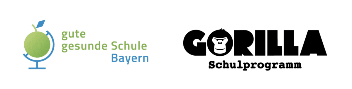 Symbolbild Ernährung Gute Gesunde Schule vs. Gorilla