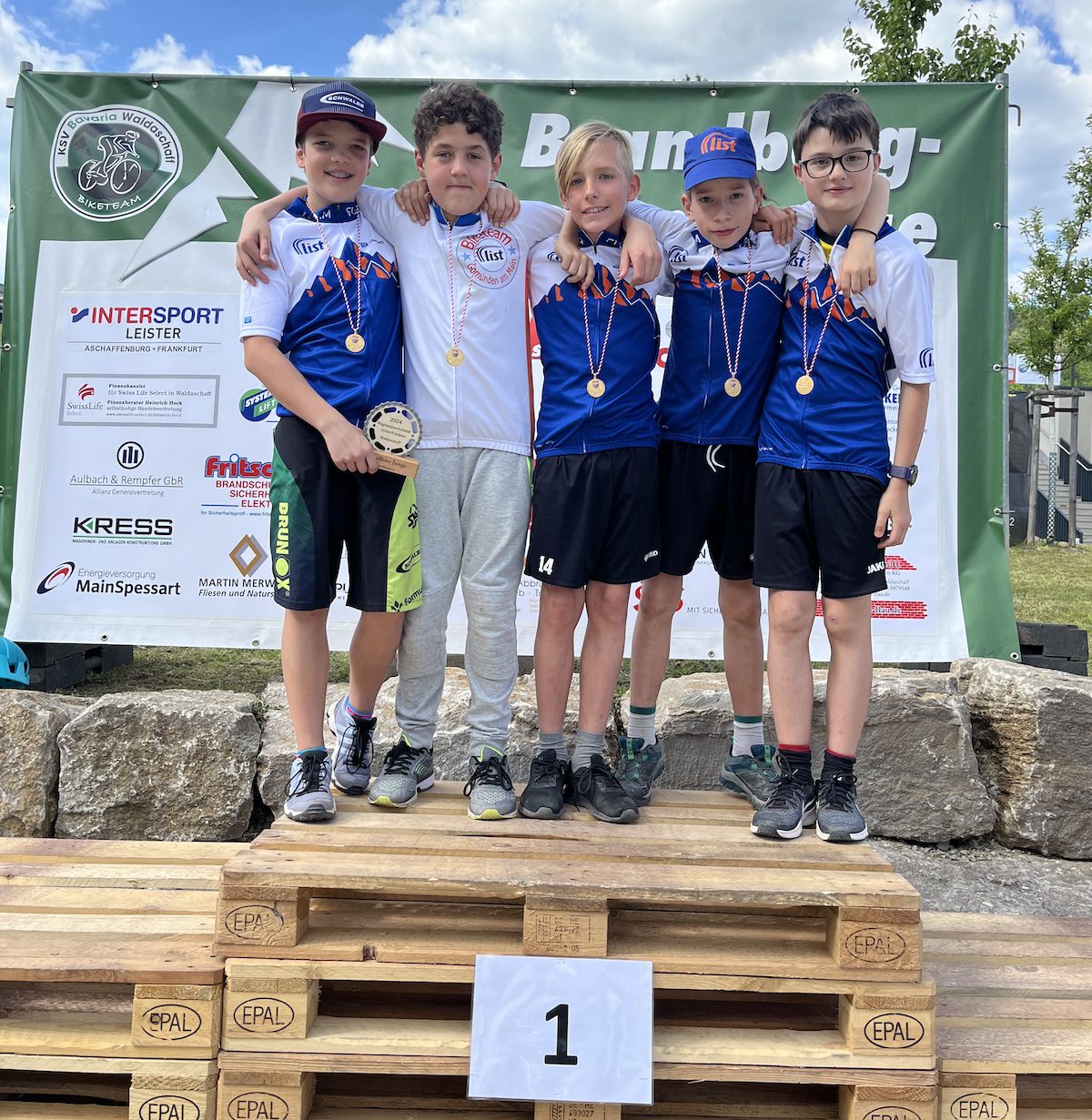 Siegerfoto FLG MTB Bezirksfinale