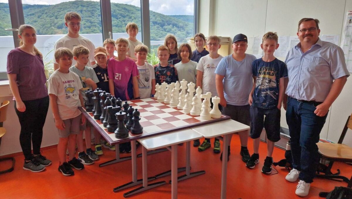 Besuch Jana Schneider Schulschach