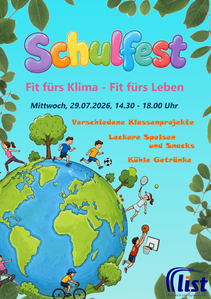 Schulfestplakat Aushang 26